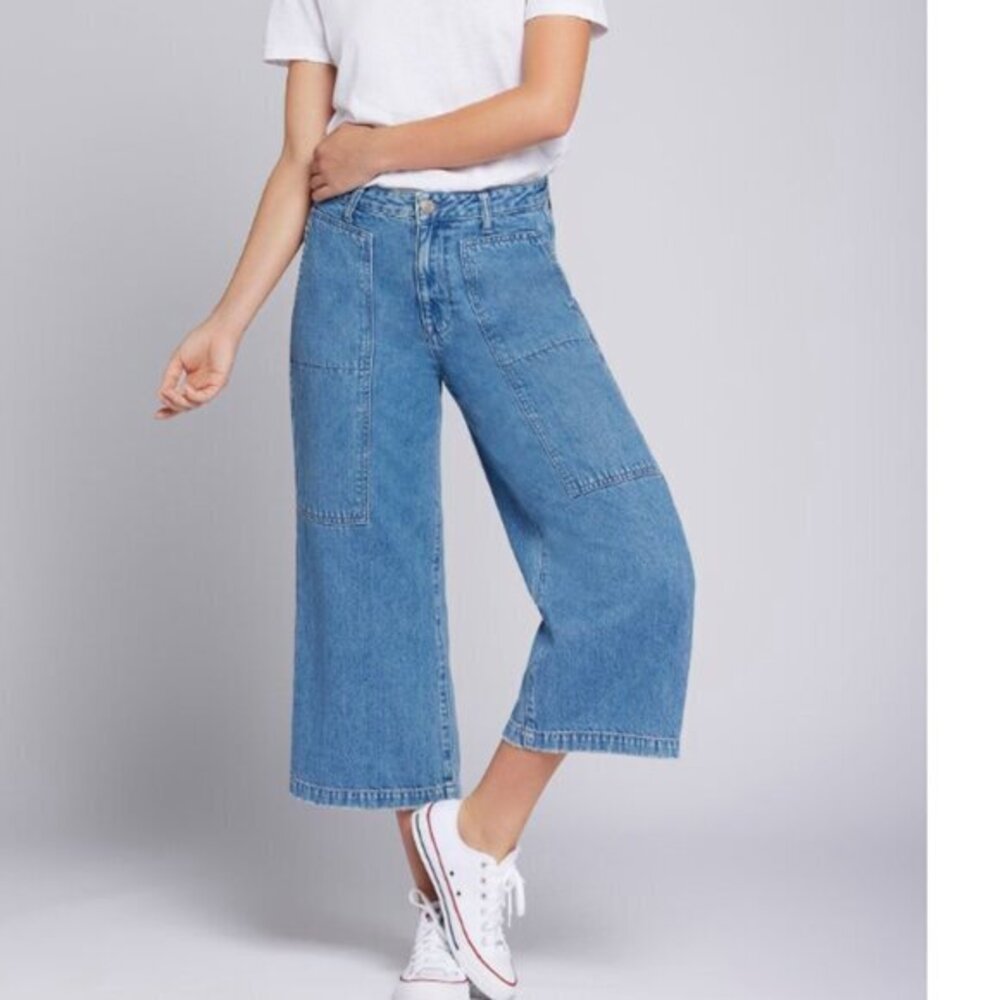 Current Elliot The Forum Wide Leg Jean Size